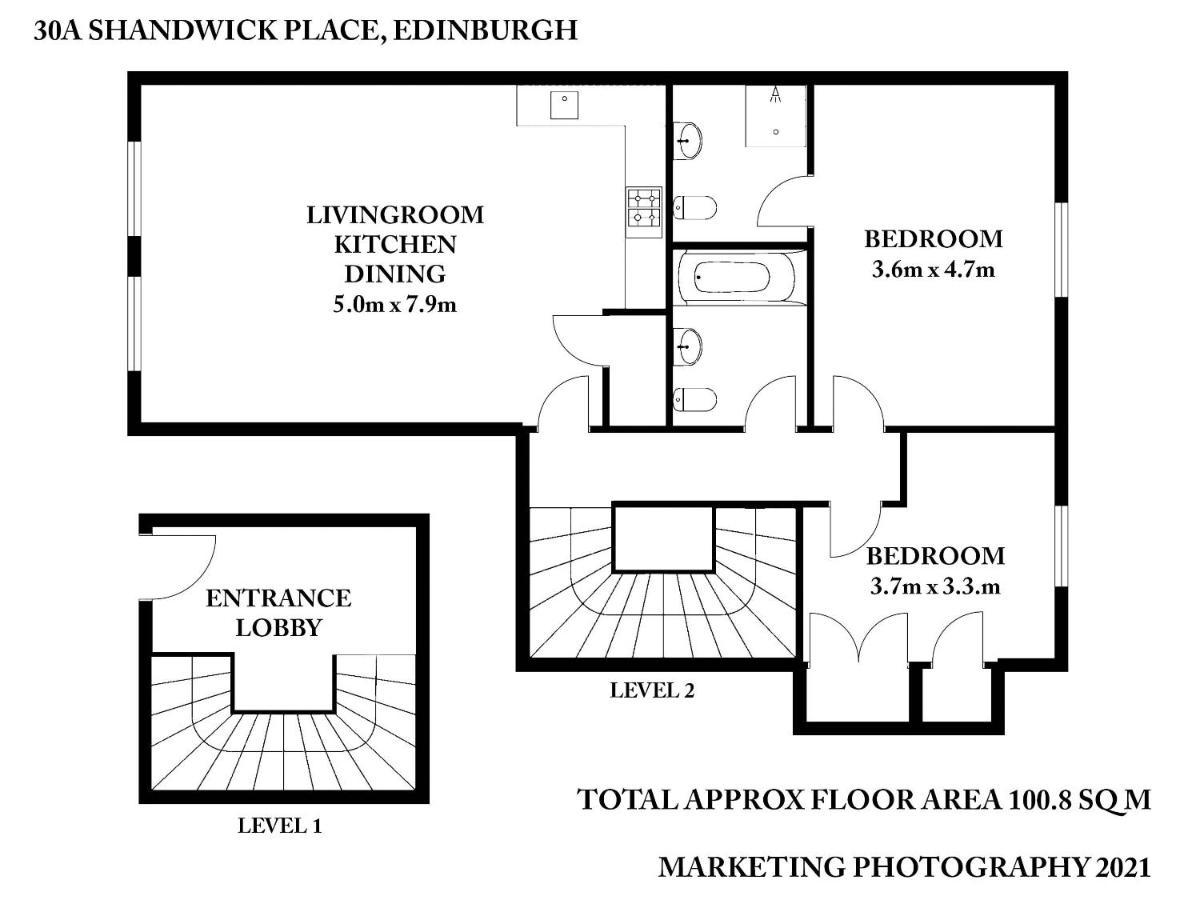 אדינבורו The Shandwick Place Residence No 2 מראה חיצוני תמונה